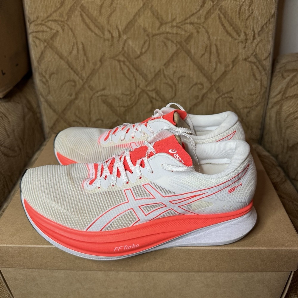 Asics S4 White Sunrise Red 1013A129-100 Men's Size 8 Women's 9.5‎